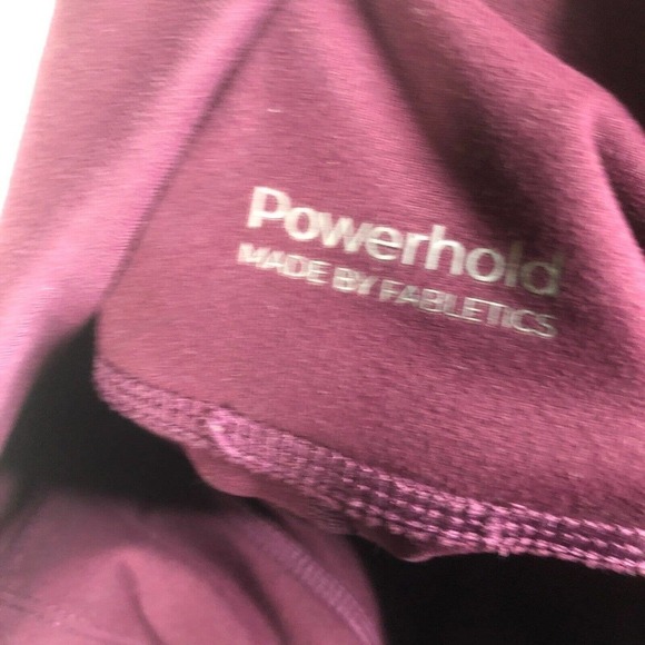 Powerhold by Fabletics Athletic Running Yoga Leggings Pants Women's Maroon Size? - Picture 4 of 10